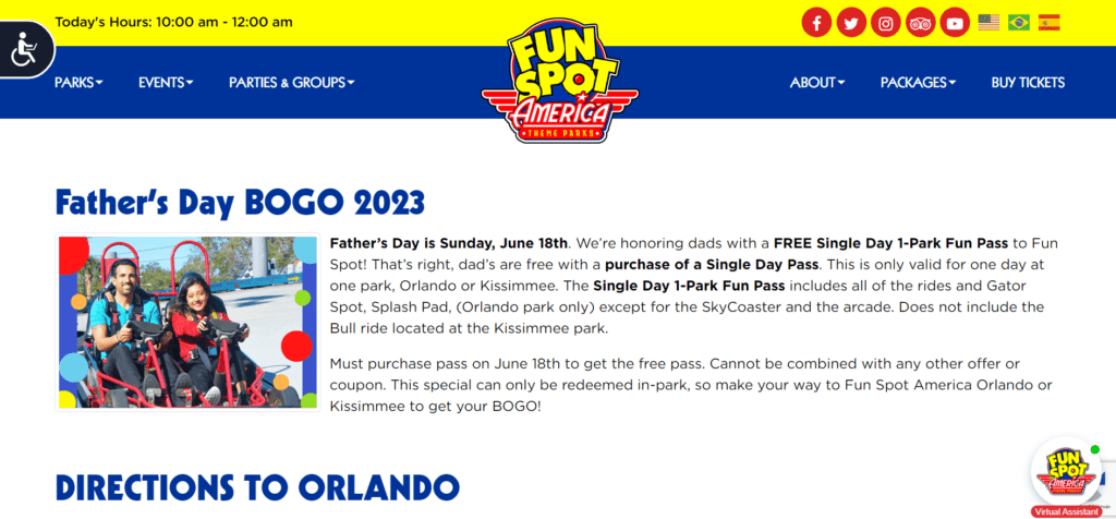Father's Day BOGO ticket to boost family shared experiences by Fun Spot America