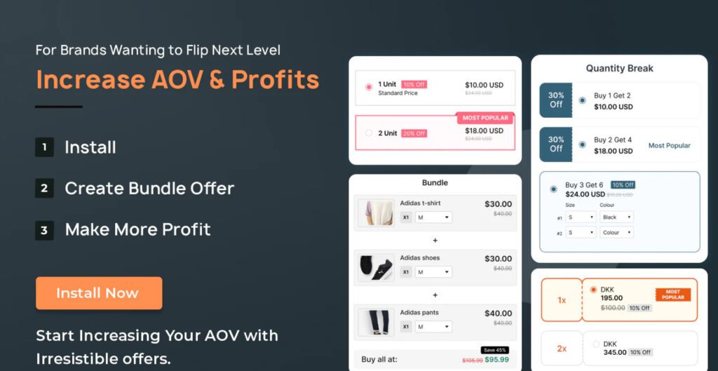 Pumper Bundles Volume Discount Shopify app