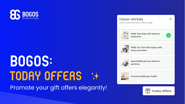 Today Offers Widget By BOGOS To Promote Gift Promotions