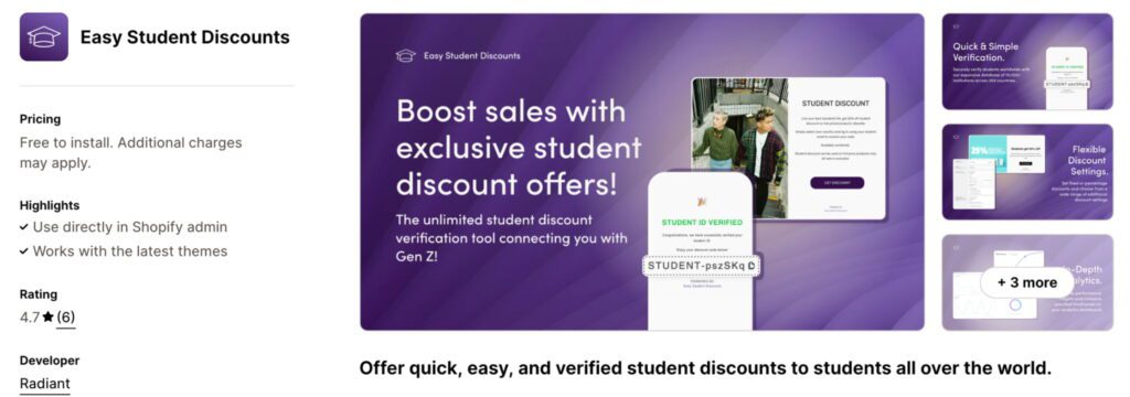 Student Beans Shopify App