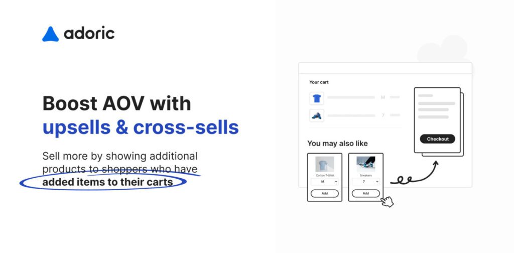 Adoric Shopify upsell app
