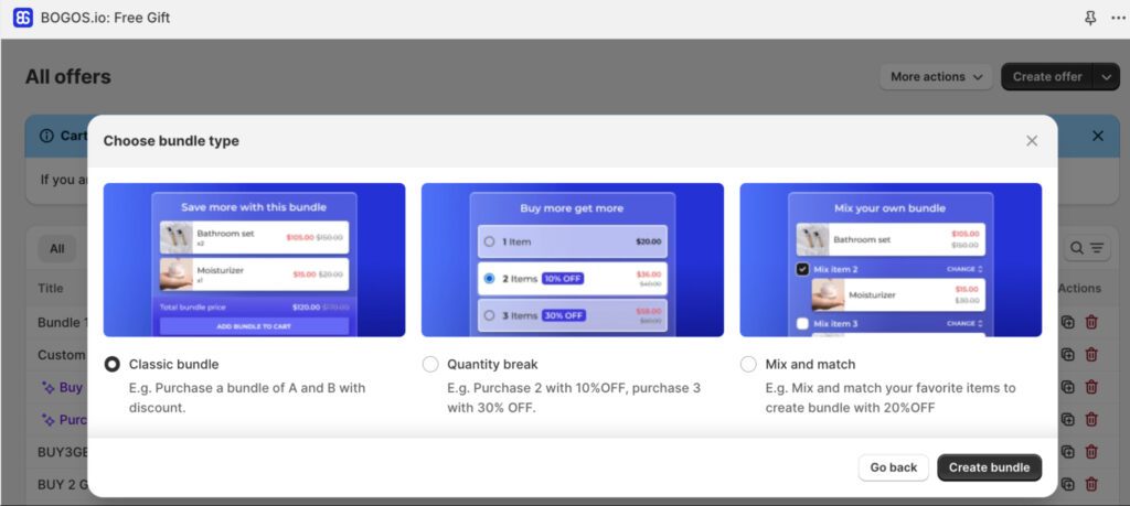 BOGOS Shopify promotion app