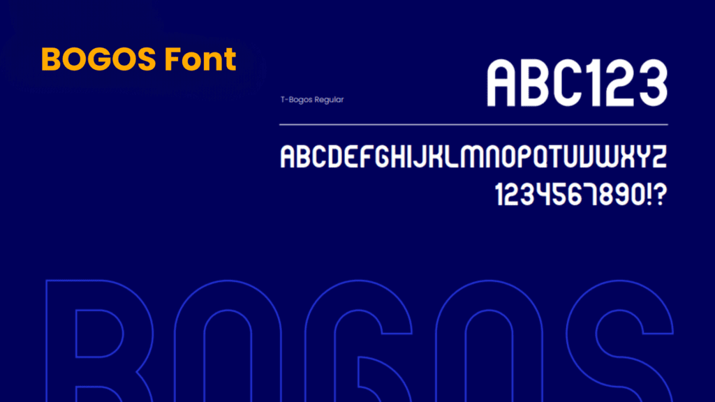 BOGOS new font