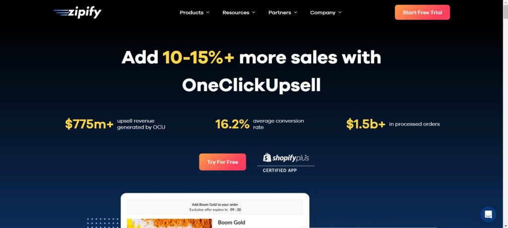 Zipify Shopify upsell app