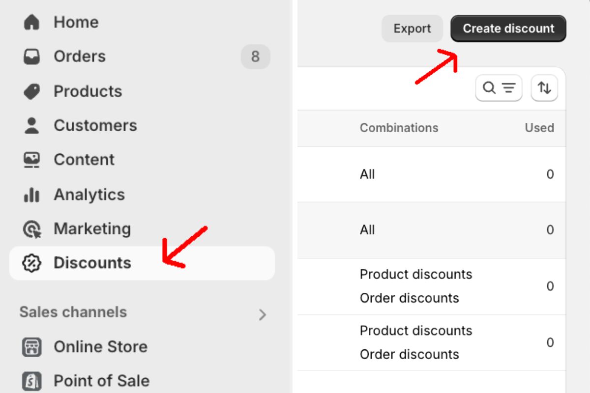 Create Pos discount with Shopify discount