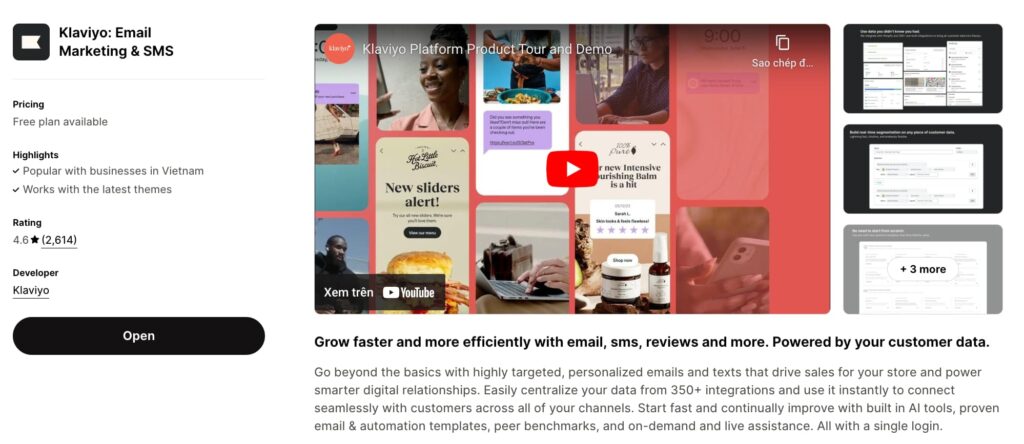 Klaviyo for Email Marketing & SMS