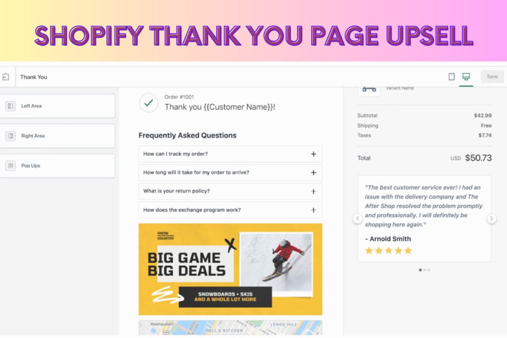 Upsell with a thank you page can significantly boost your revenue