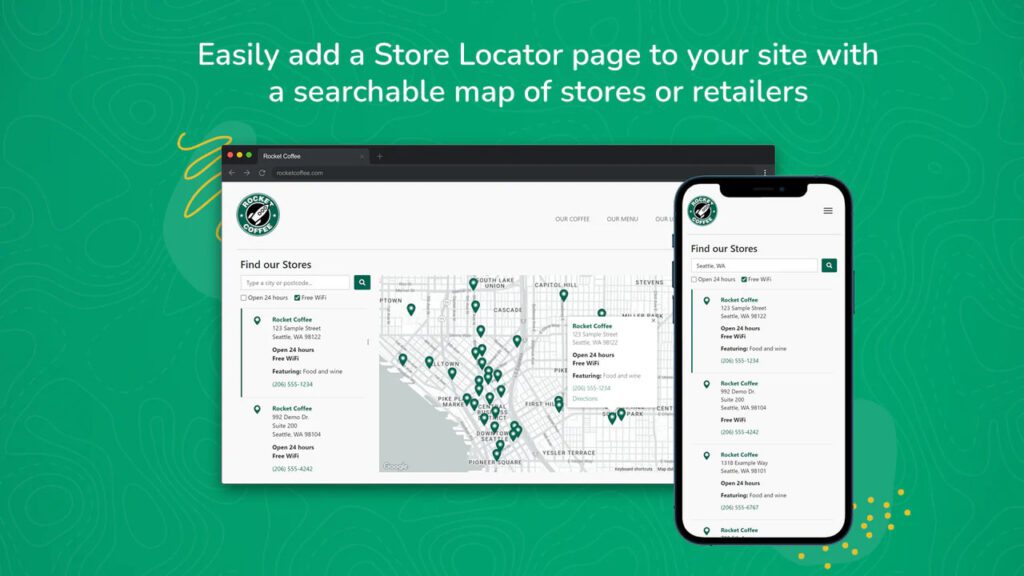 Stockist for searching store map