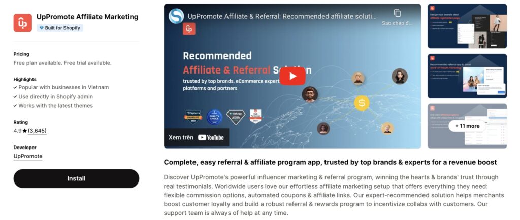 UpPromote for affiliate marketing