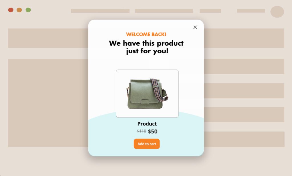 Popups are a great way to upsell on Shopify