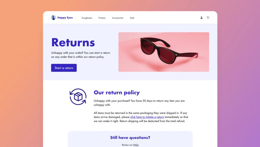 Refund & Return Policy