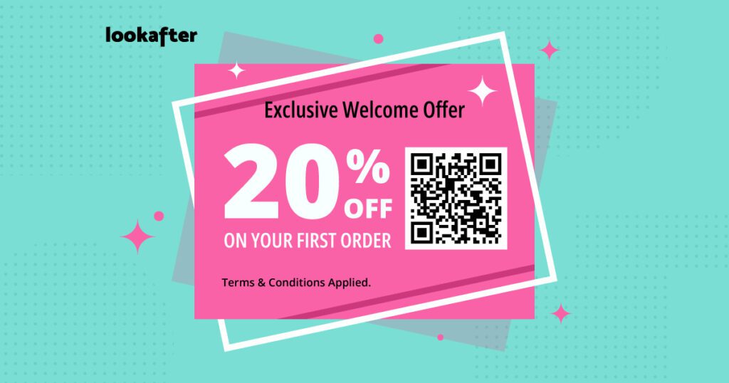 Welcome discount for first-time purchases