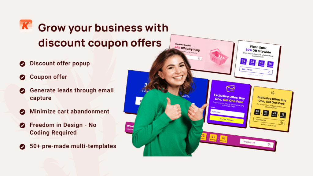 The Shopify app “Coupon K”