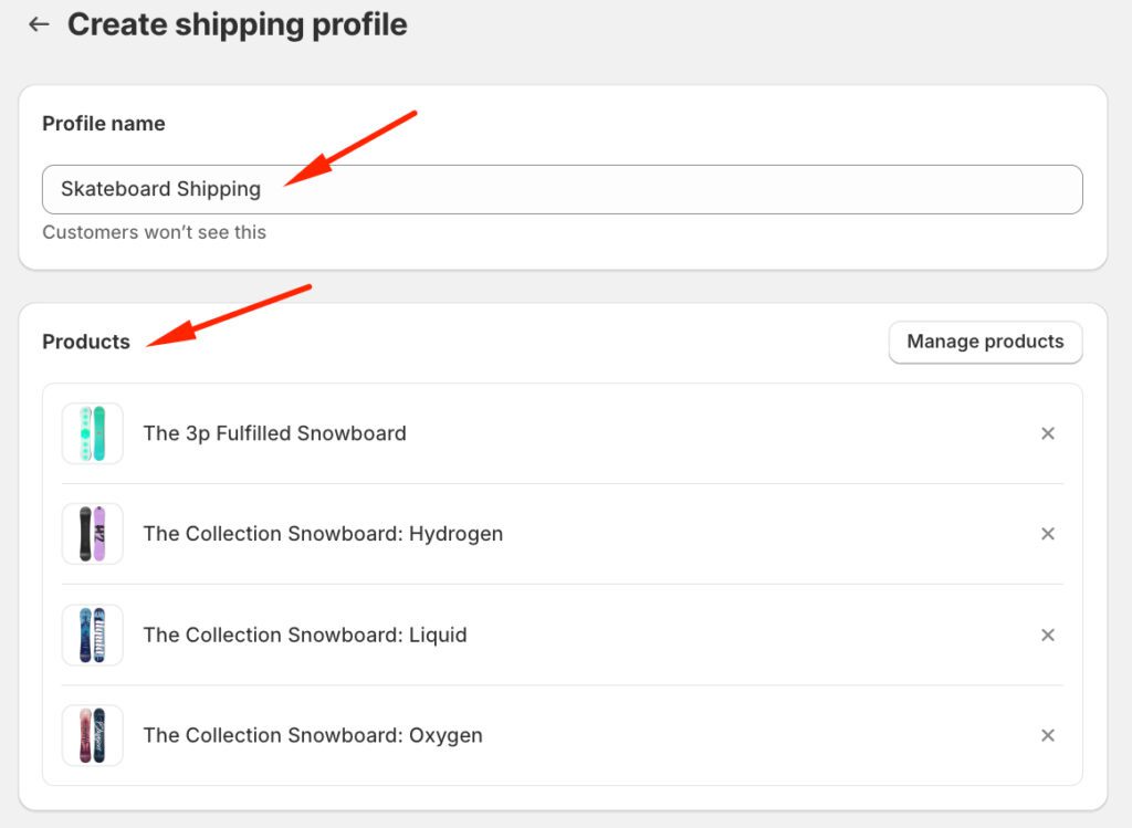 Add products that are eligible for free shipping

