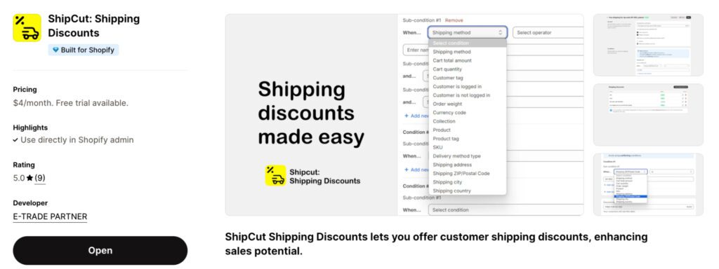 Shipcut: Shipping Discounts