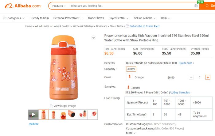 Volume based discount