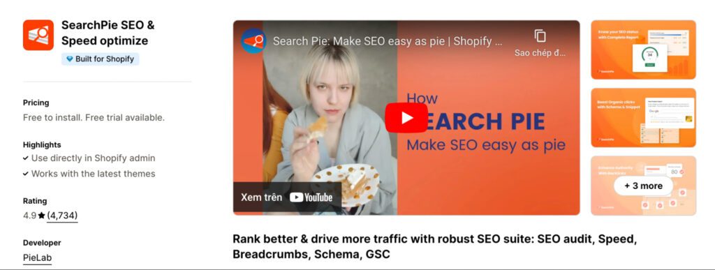 SearchPie SEO & Speed Optimize
