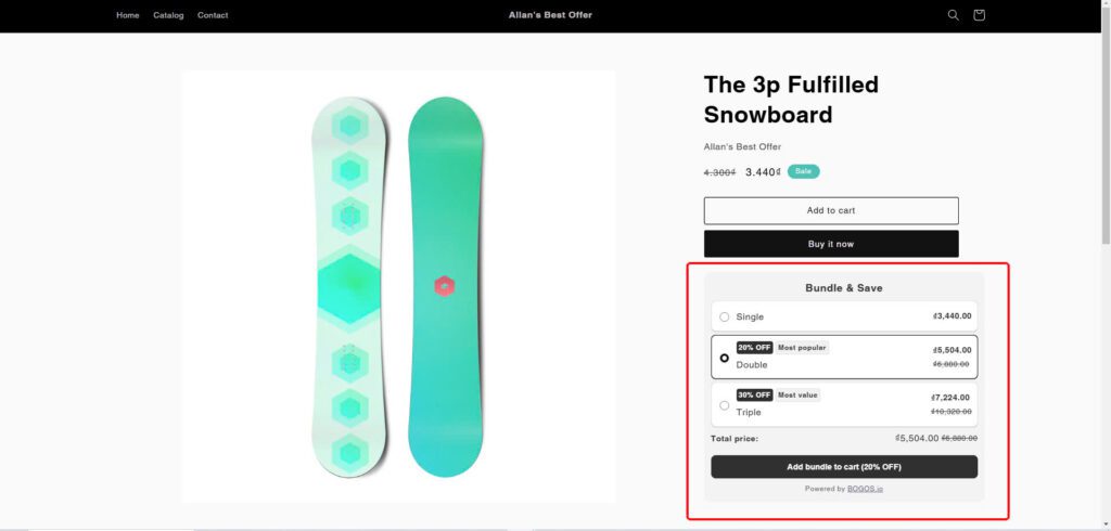 Buy More, Save More Product Page Placements