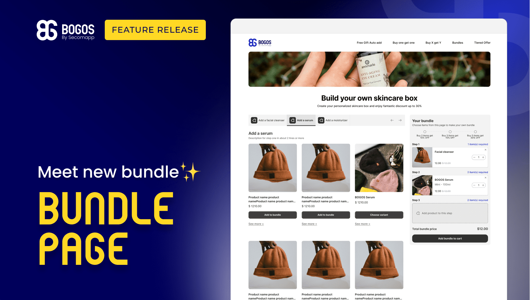 New Feature Release: Shopify Build Your Own Bundle (Bundle Page)