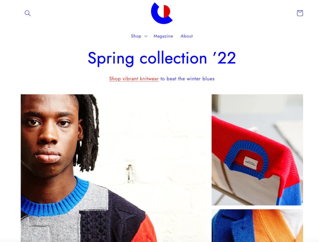 Colorblock Shopify theme

