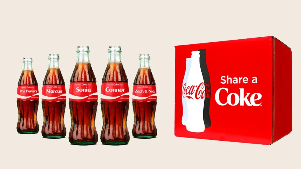 Coca-Cola's "Share a Coke" campaign