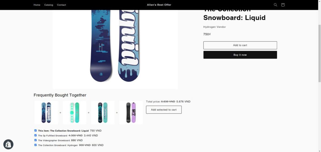 Recommend "Frequently Bought Together" products on product page